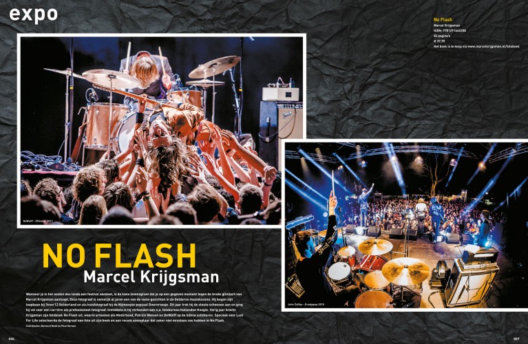 Fotoboek 'No Flash!' in muziekmagazine Lust for Life - Marcel Krijgsman