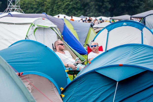 Lowlands camping