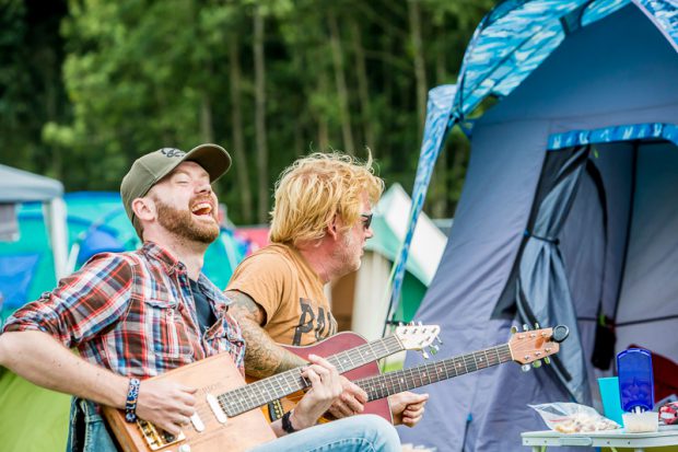 Lowlands camping