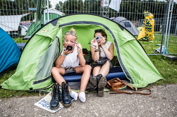 Lowlands camping