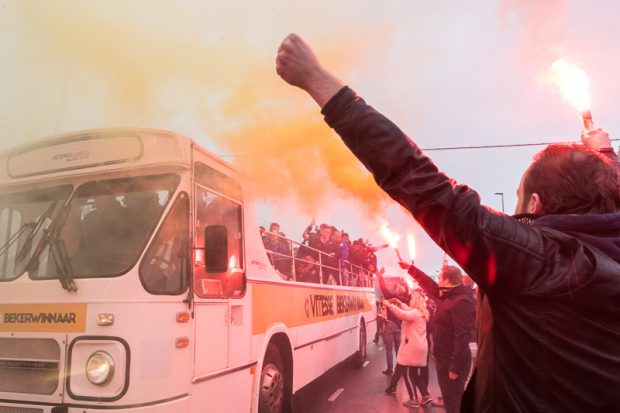 Huldiging Vitesse in Arnhem