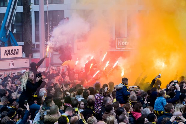 Huldiging Vitesse in Arnhem