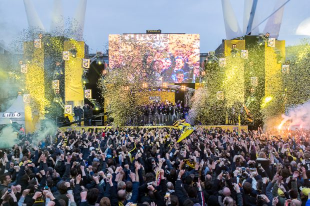 Huldiging Vitesse in Arnhem