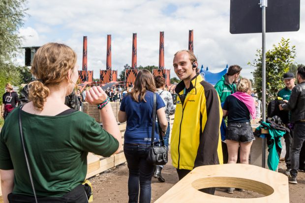 Toegang tot het festivalterrein