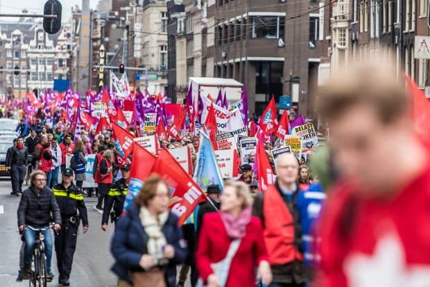 Protestmars voor een ‘sociaal Nederland’