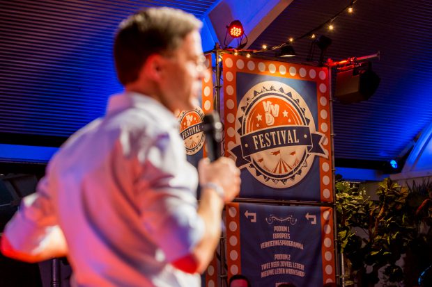 Mark Rutte op het VVD festival door Marcel Krijgsman