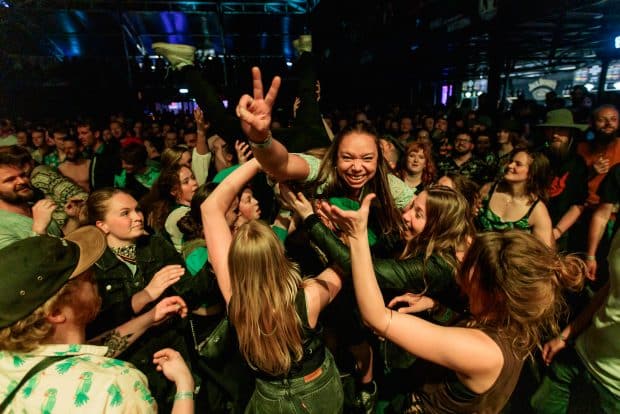 Publiek op Paaspop festival