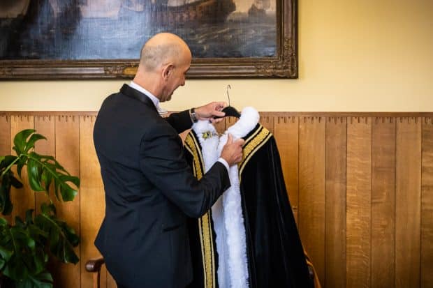 Prins Alfedo XXI van Dommelbaorzedurp voor carnaval