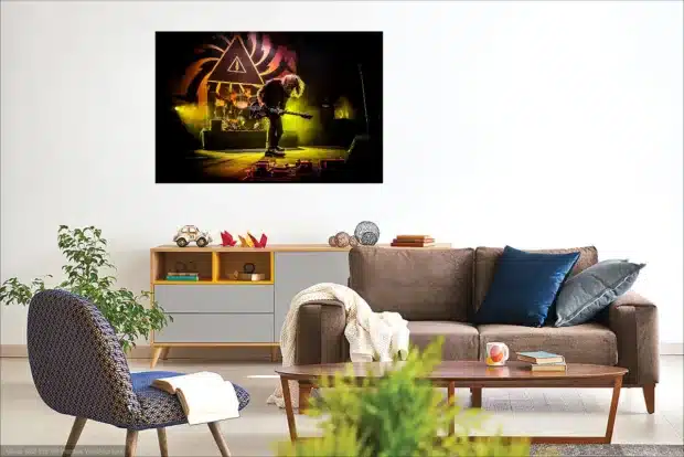 Soundgarden met Chris Cornell aan de muur