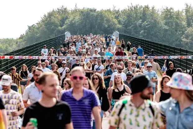 Bezoekers op Lowlands festival