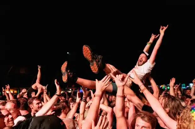 Enthousiast publiek op Lowlands