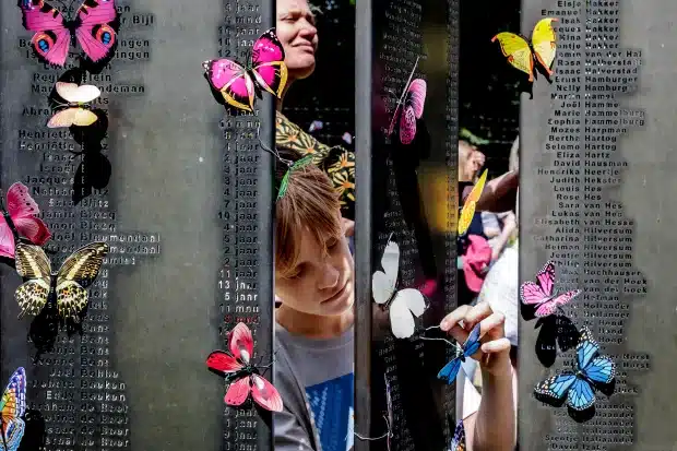 Herdenking kindertransporten juni 1943 in Kamp Vught