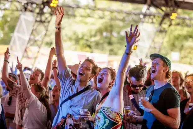 Enthousiast publiek op het Lowlands festival