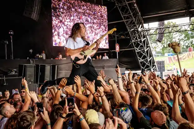 Idles tijdens het Lowlands festival