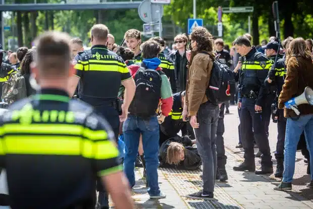 Arrestaties na pro-Palestina demonstratie Radboud Universiteit