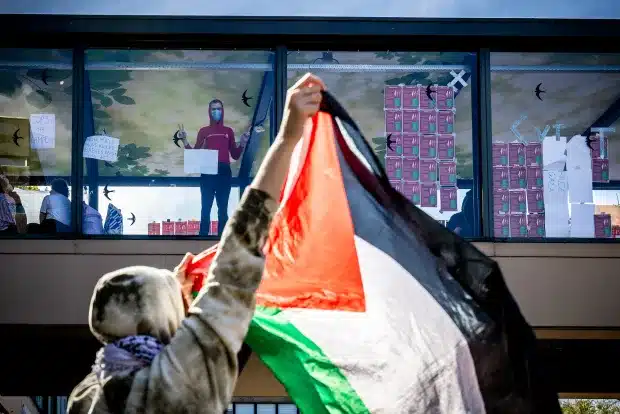 Pro-Palestina protest Radboud Universiteit