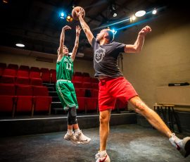 Theater omgebouwd als sportruimte