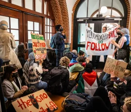 Bezetting Radboud Universiteit door Pro-Palestina demonstranten